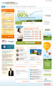 MyTrainTicket.co.uk screenshot
