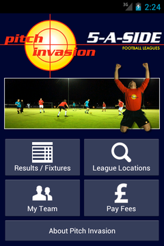 Pitch Invasion iPhone app screenshot