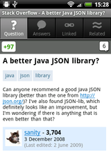 Question view