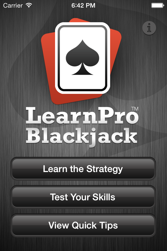 Learn Pro Blackjack iOS screenshot